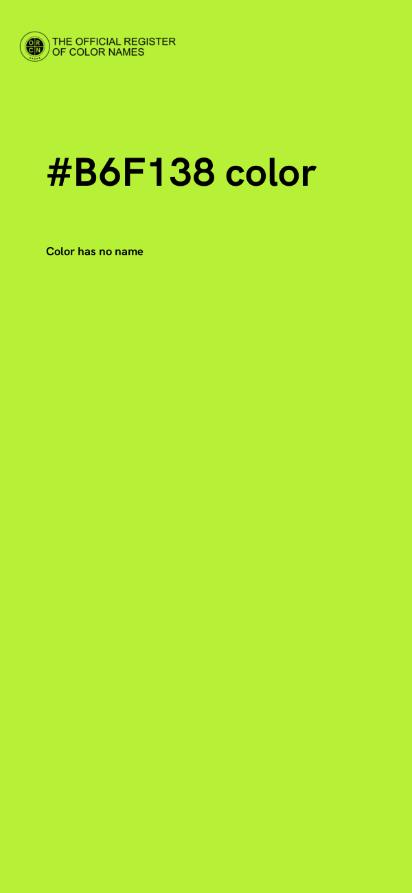 #B6F138 color image