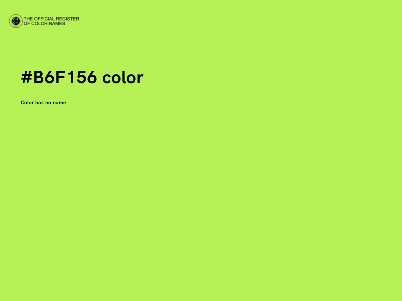 #B6F156 color image