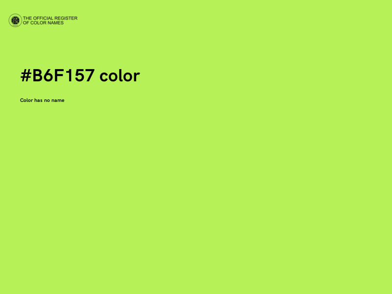 #B6F157 color image