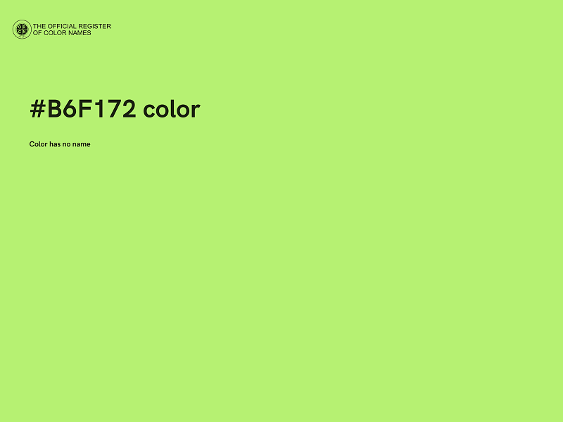 #B6F172 color image
