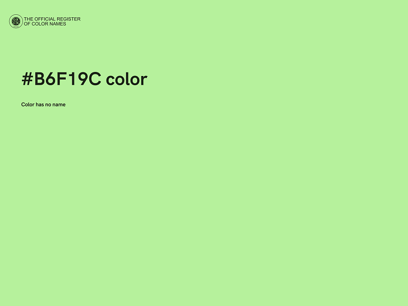 #B6F19C color image