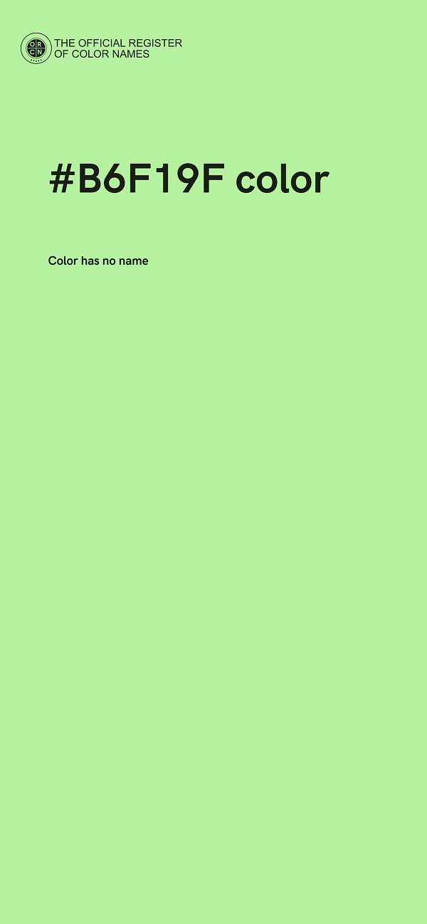 #B6F19F color image
