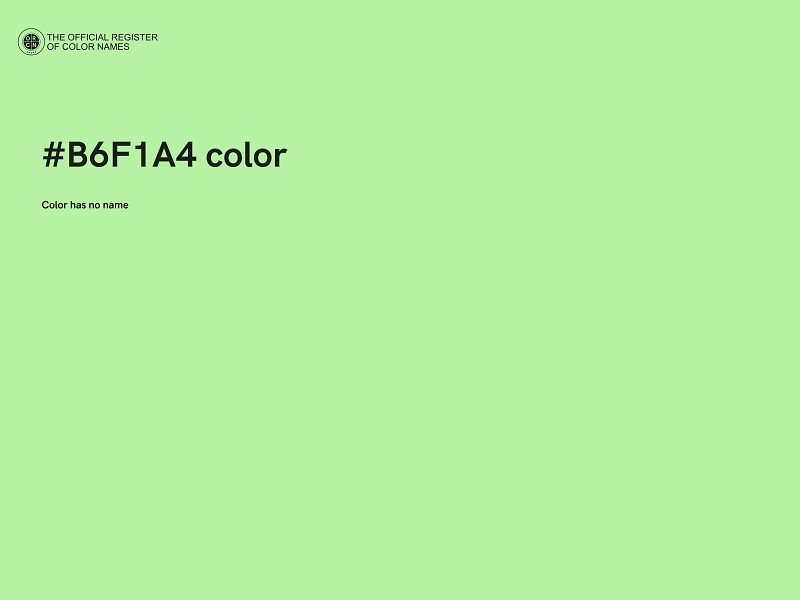 #B6F1A4 color image