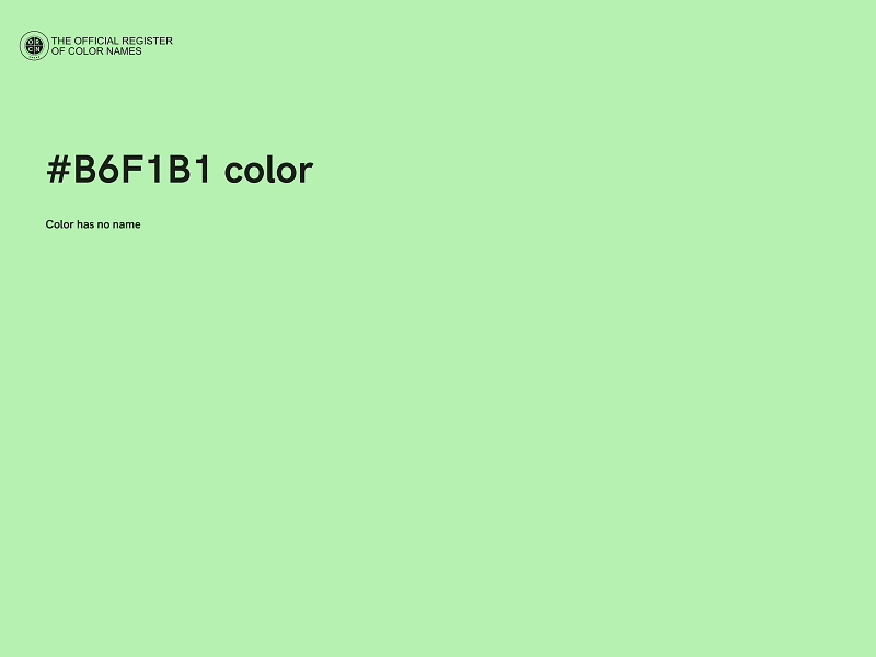 #B6F1B1 color image