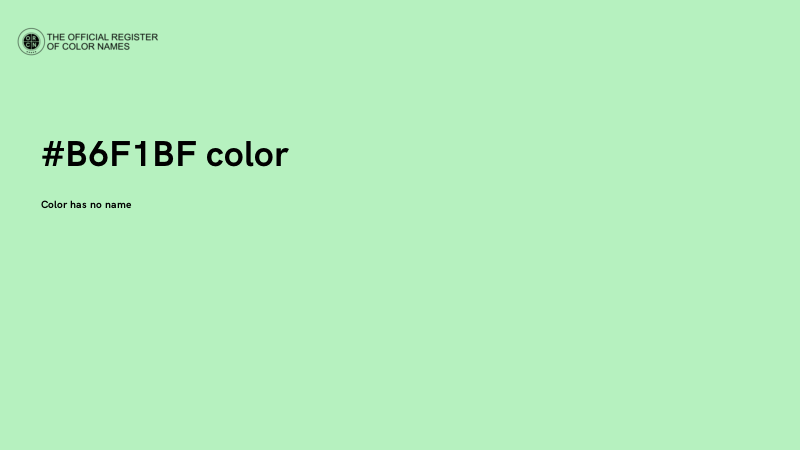 #B6F1BF color image
