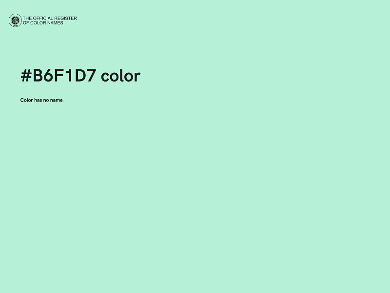#B6F1D7 color image