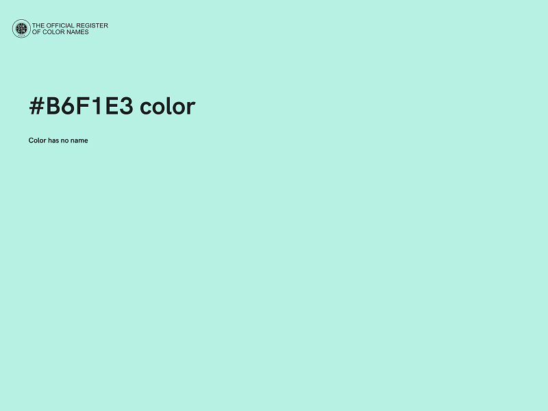 #B6F1E3 color image