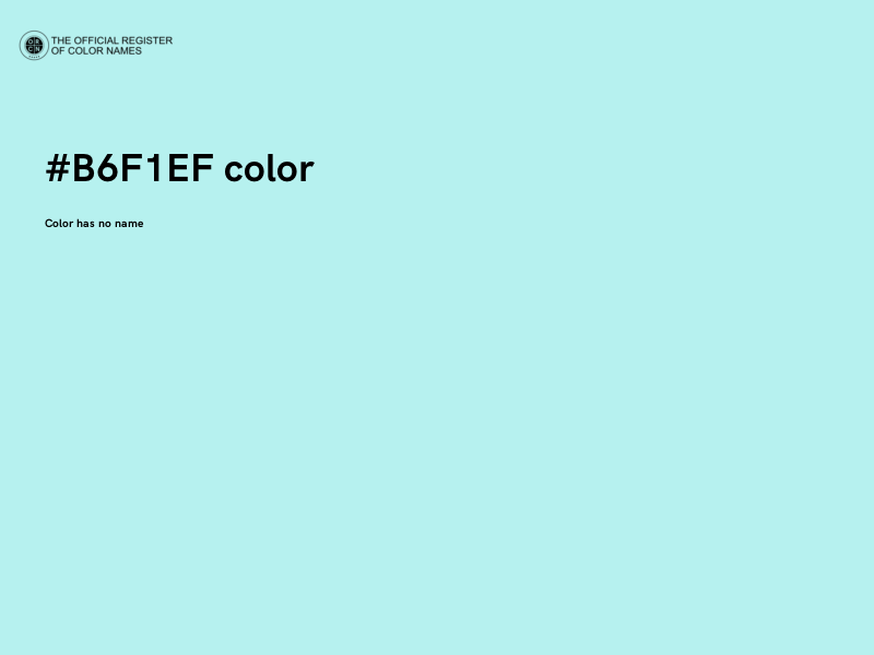 #B6F1EF color image