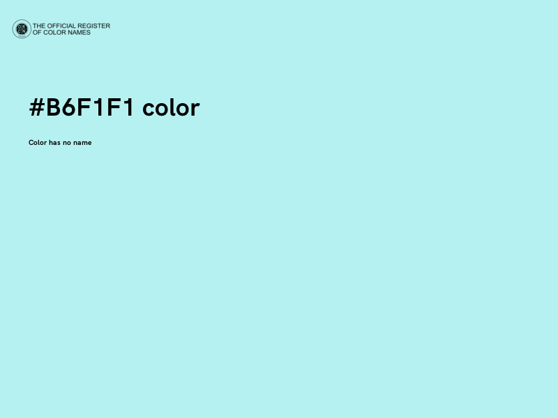 #B6F1F1 color image