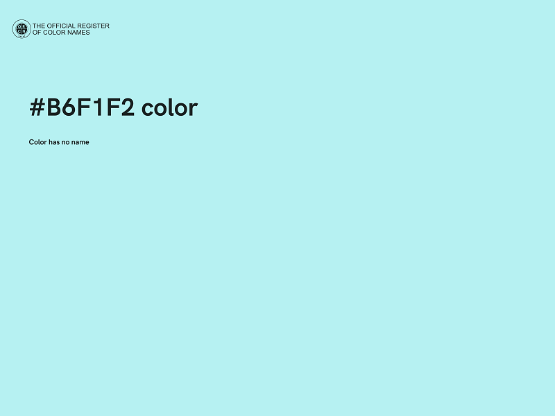 #B6F1F2 color image