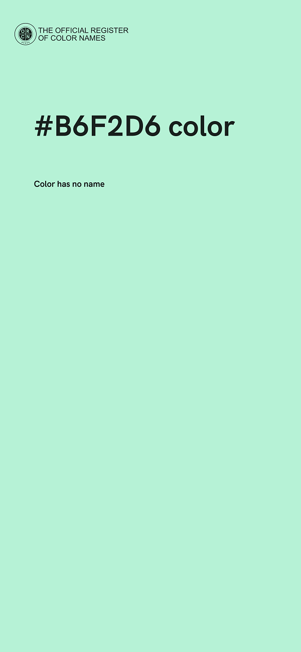 #B6F2D6 color image