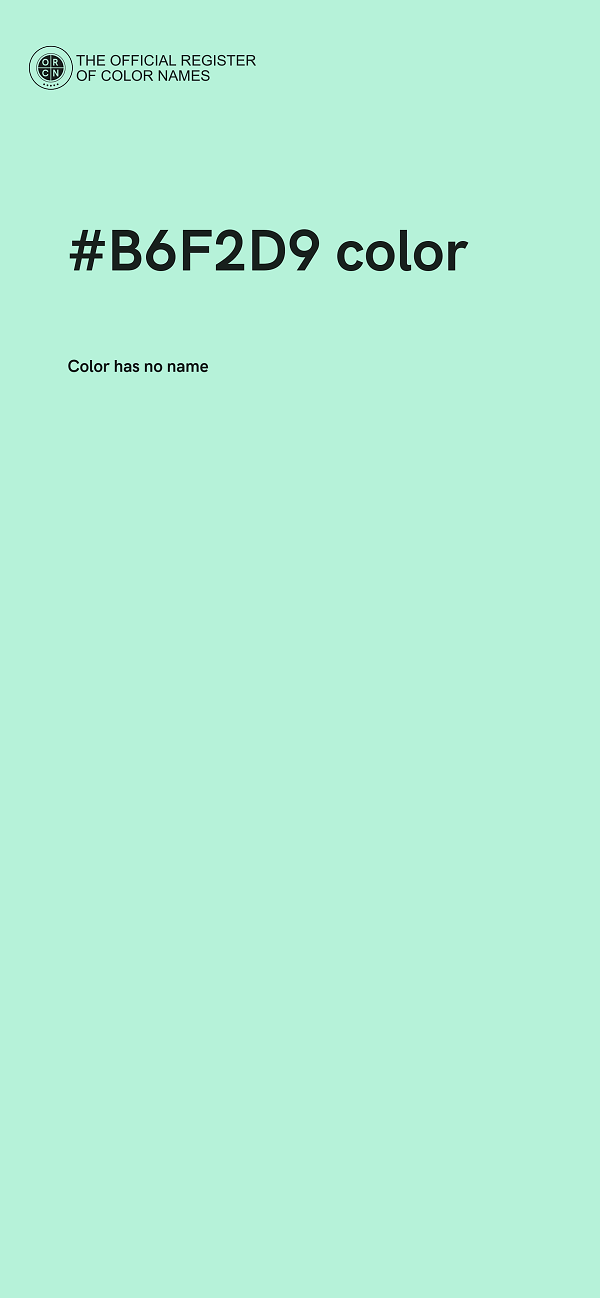#B6F2D9 color image