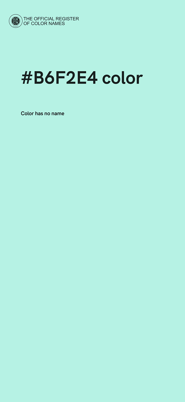 #B6F2E4 color image