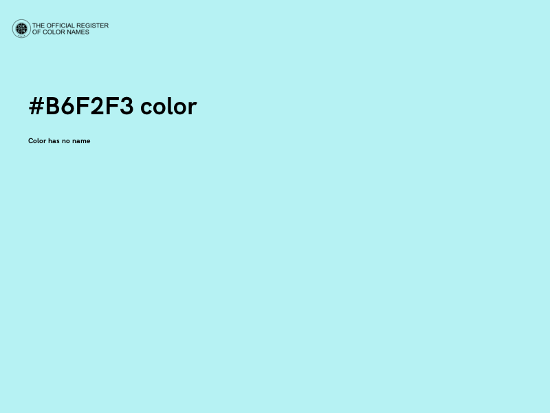 #B6F2F3 color image