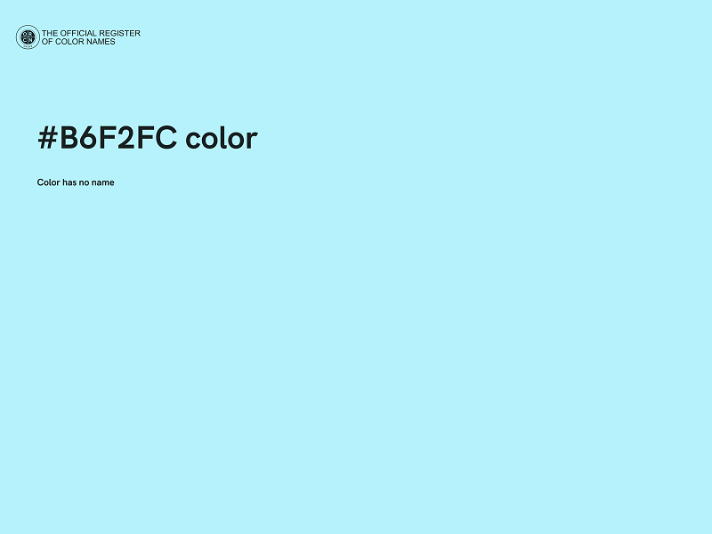 #B6F2FC color image