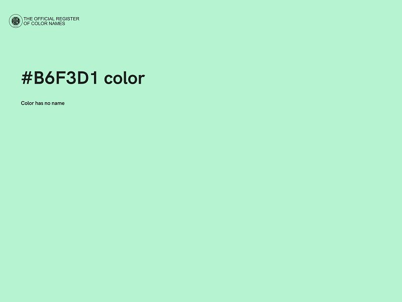 #B6F3D1 color image