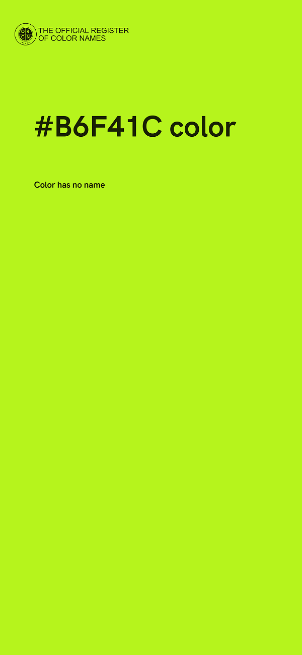 #B6F41C color image