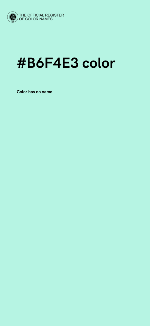 #B6F4E3 color image