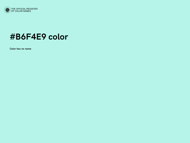 #B6F4E9 color image