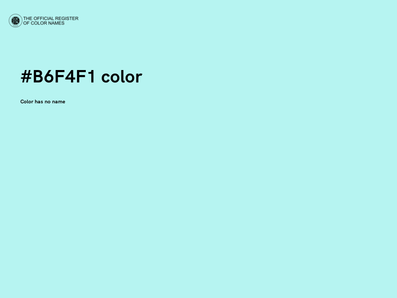 #B6F4F1 color image