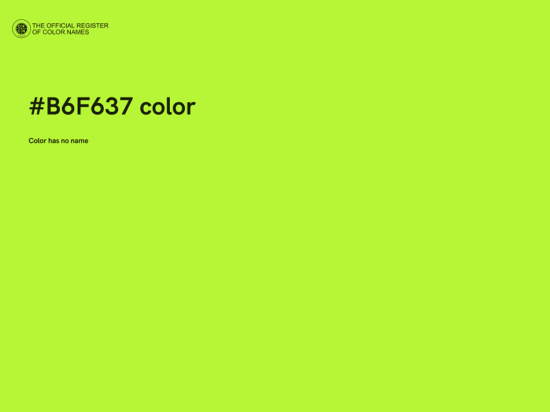 #B6F637 color image