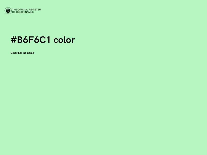 #B6F6C1 color image