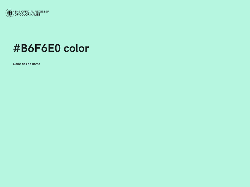 #B6F6E0 color image