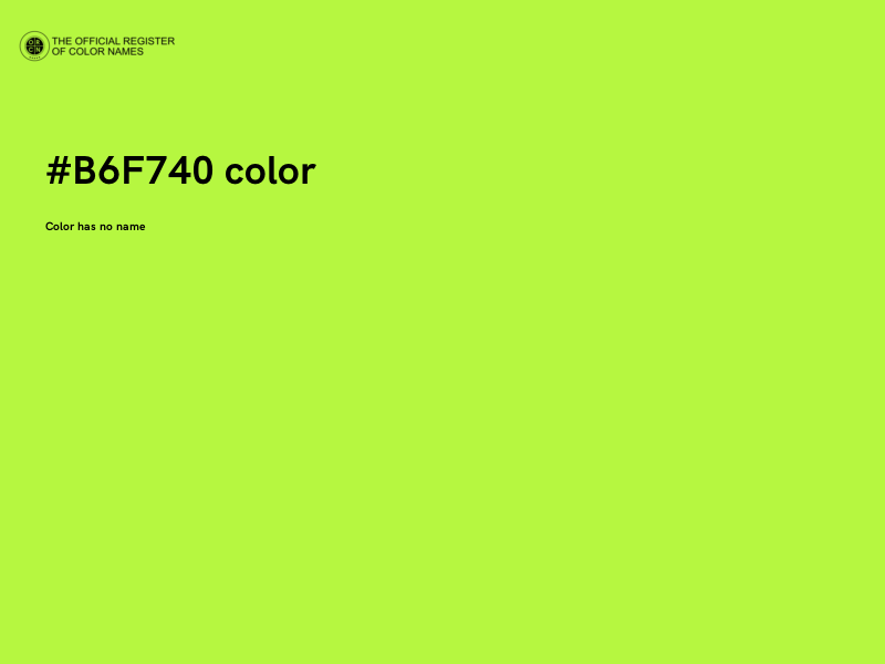 #B6F740 color image