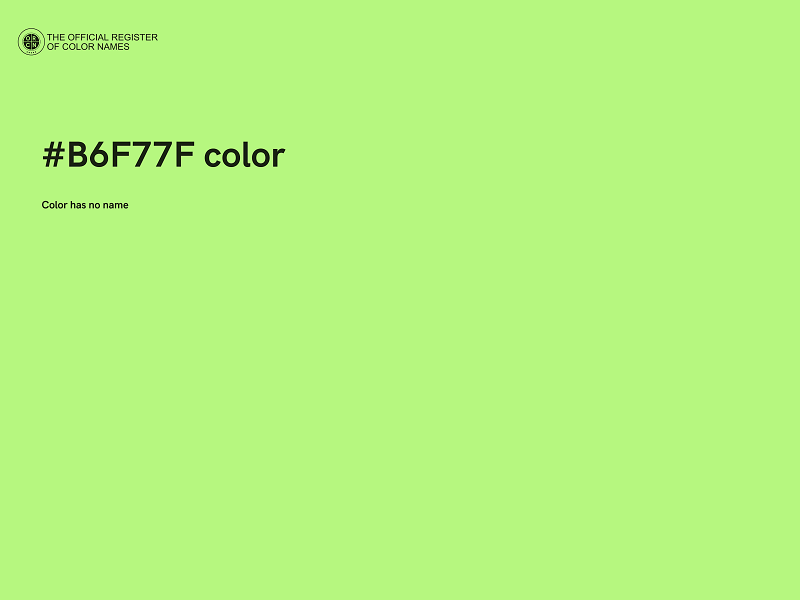 #B6F77F color image