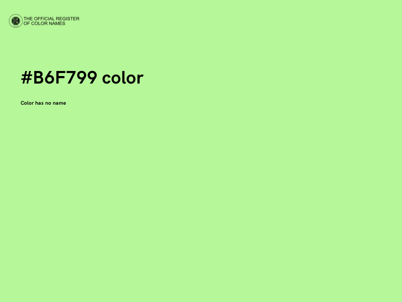 #B6F799 color image