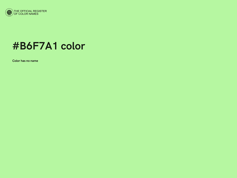 #B6F7A1 color image