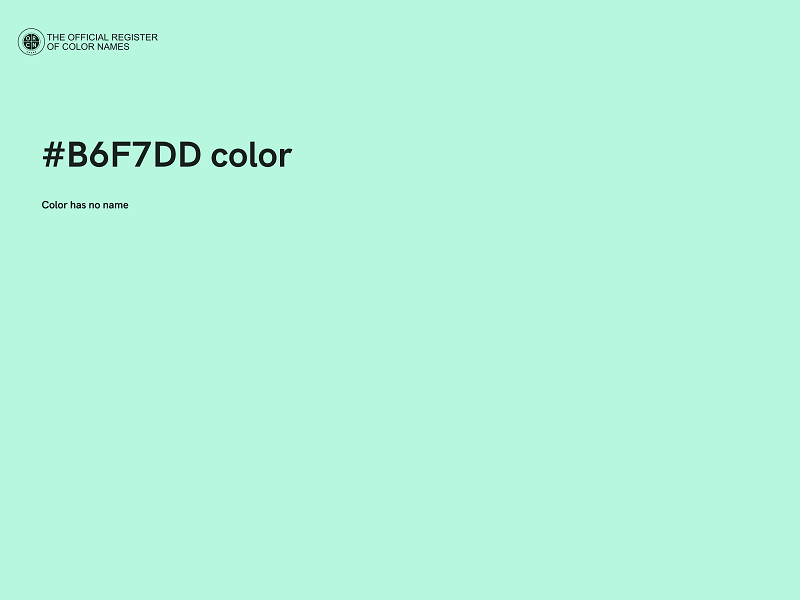 #B6F7DD color image