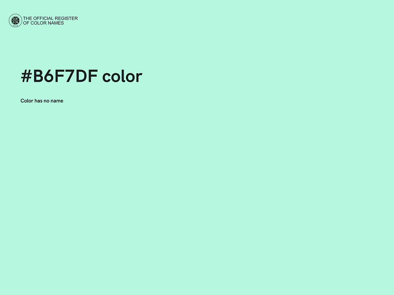 #B6F7DF color image