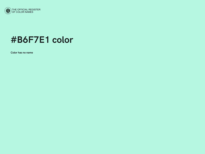 #B6F7E1 color image