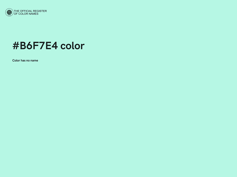 #B6F7E4 color image