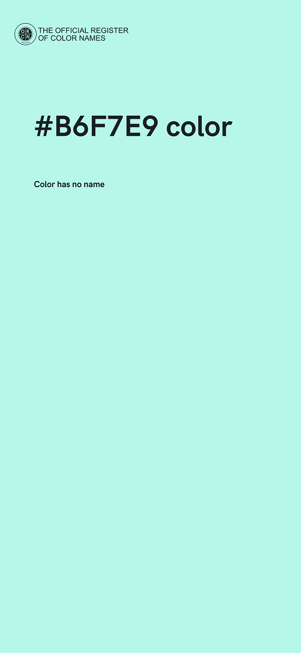 #B6F7E9 color image