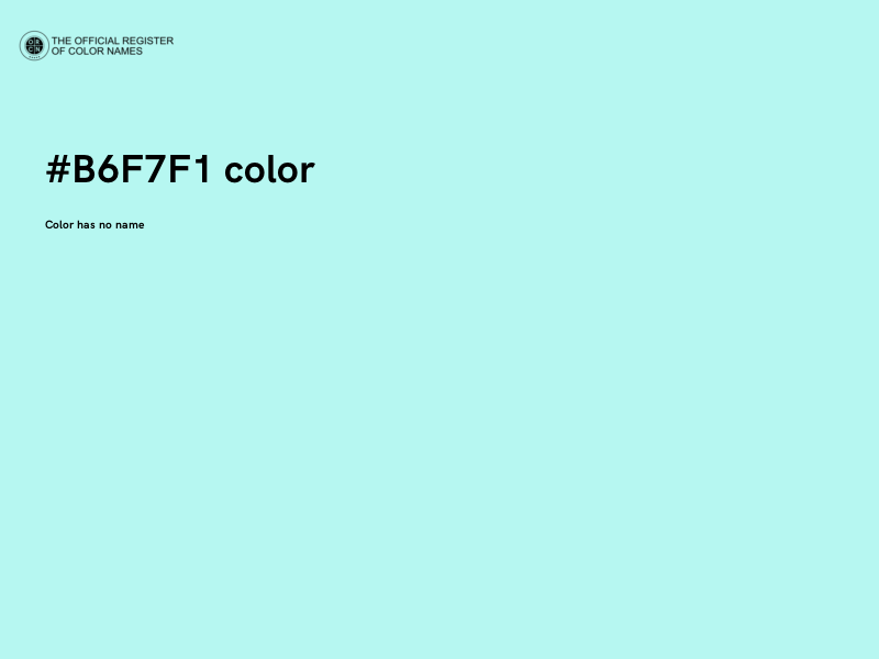 #B6F7F1 color image
