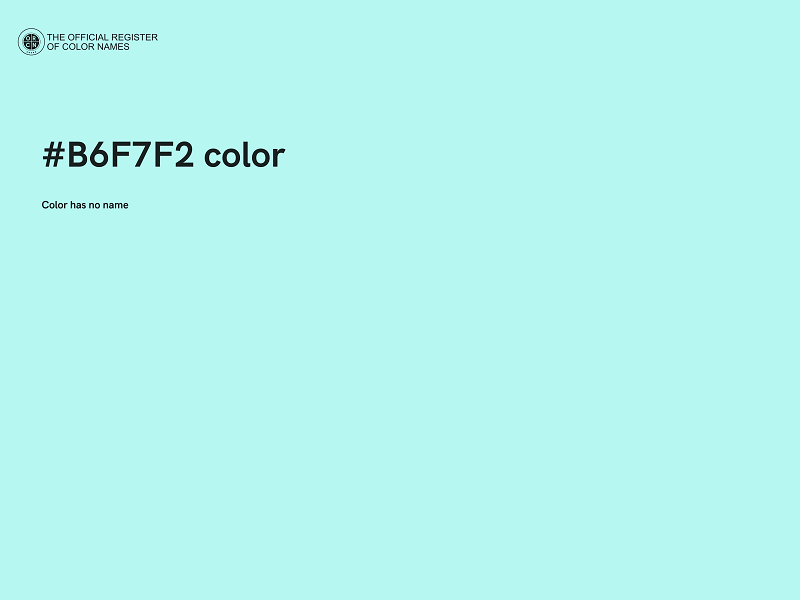 #B6F7F2 color image