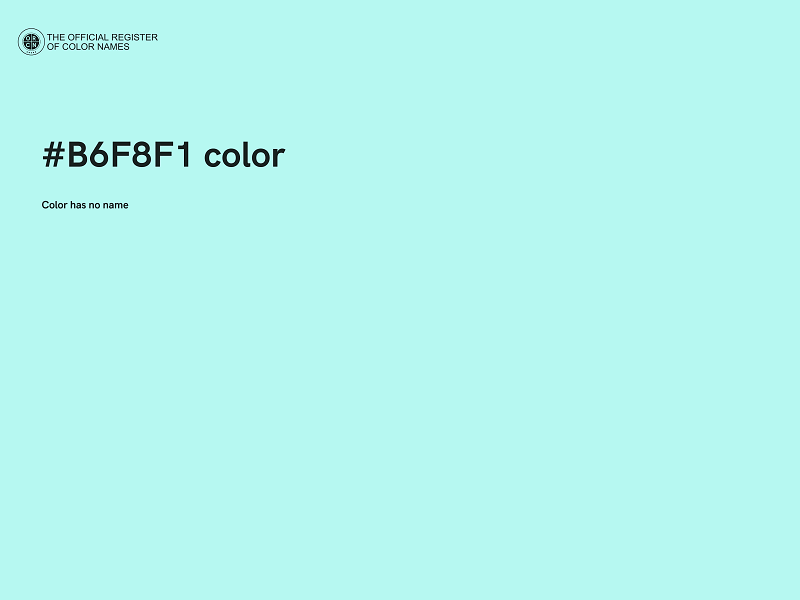#B6F8F1 color image
