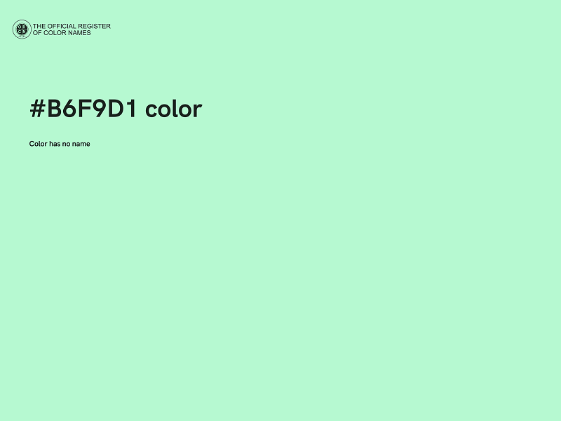 #B6F9D1 color image