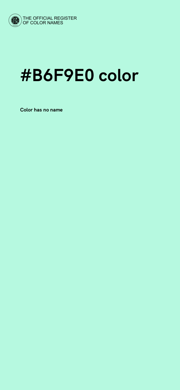 #B6F9E0 color image