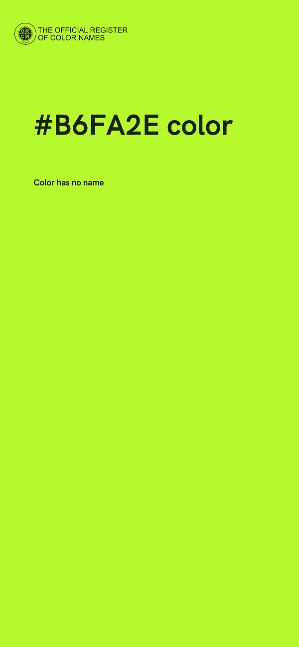 #B6FA2E color image