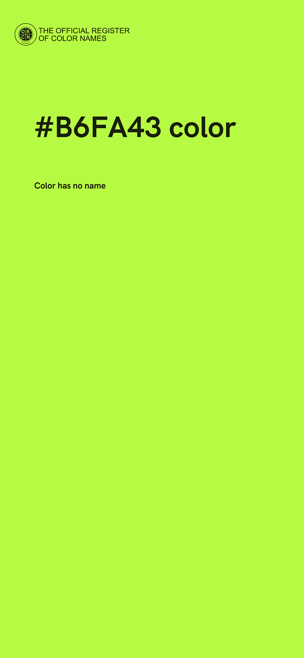#B6FA43 color image
