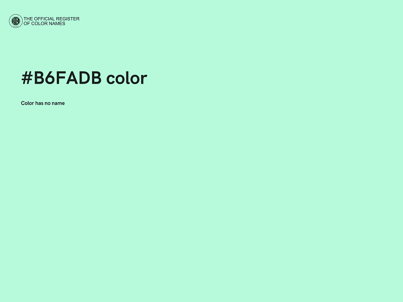 #B6FADB color image