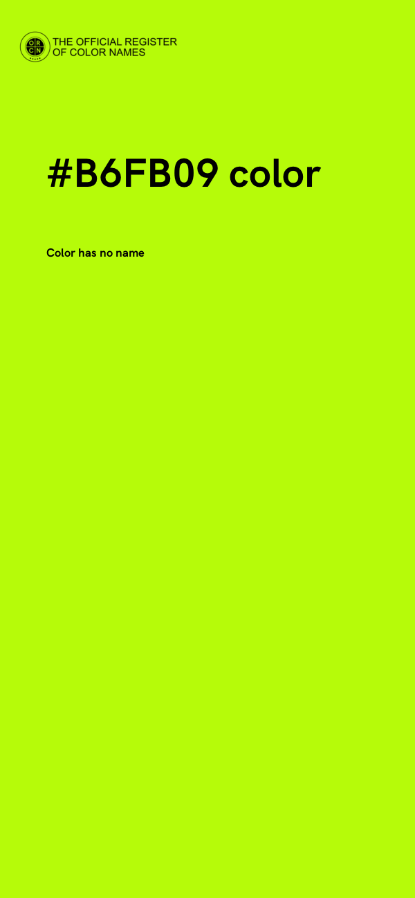 #B6FB09 color image