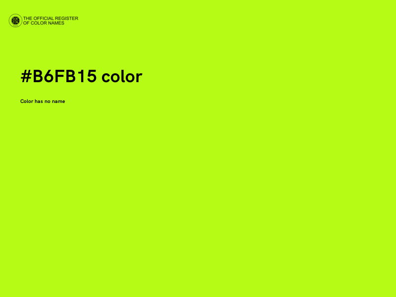 #B6FB15 color image