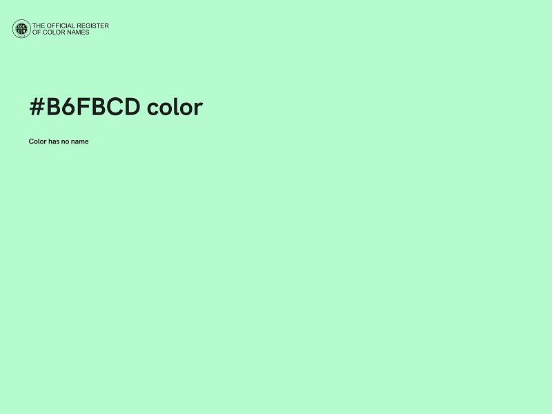 #B6FBCD color image