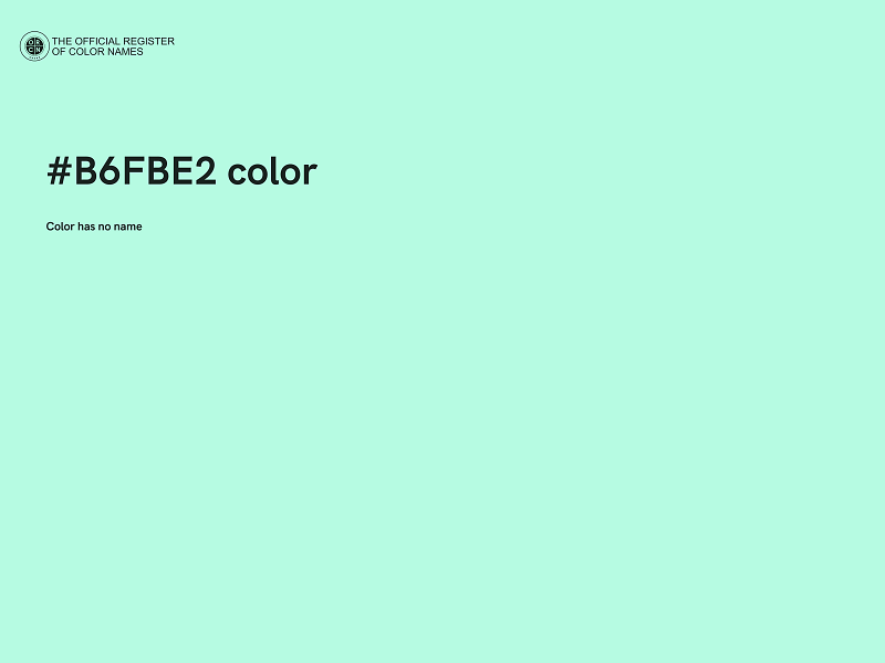 #B6FBE2 color image