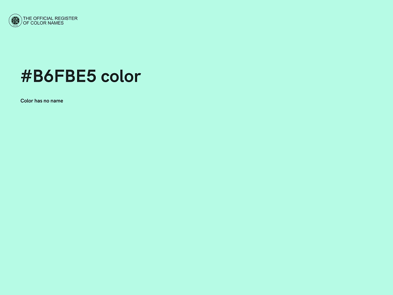 #B6FBE5 color image