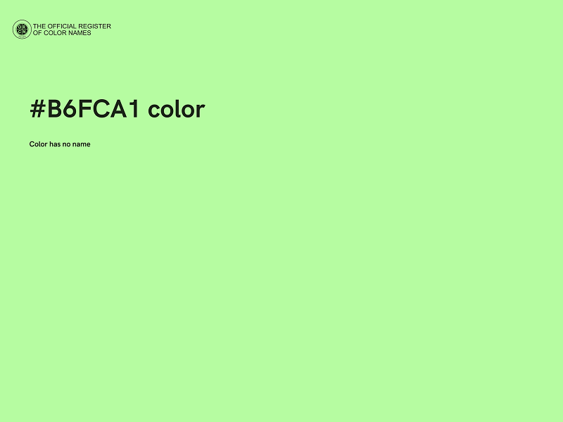 #B6FCA1 color image